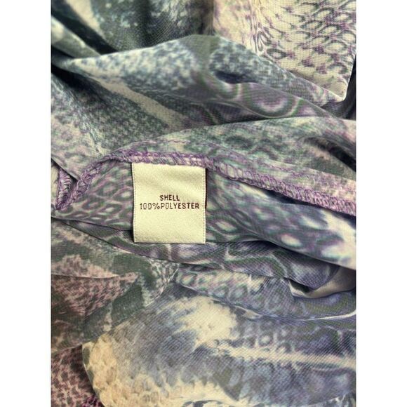 New Monif C Swimsuit w/Cover Up Plus Size 1X Havana Bandage Purple Snake Print - Picture 16 of 16